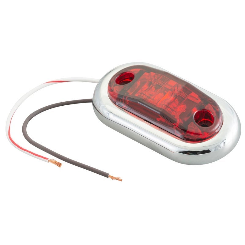45002-5 2 1/2" Oval LED Clearance Marker Light with Chrome Bezel